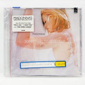 Madonna Something To Remember CD 1995 Clear Back Hype Retail Sticker Sealed